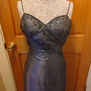 Evening Gown Purple with Sequined bodice